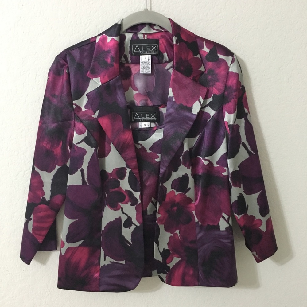 NWOT Alex Evenings 2-piece Jacket & Tank set Sz S